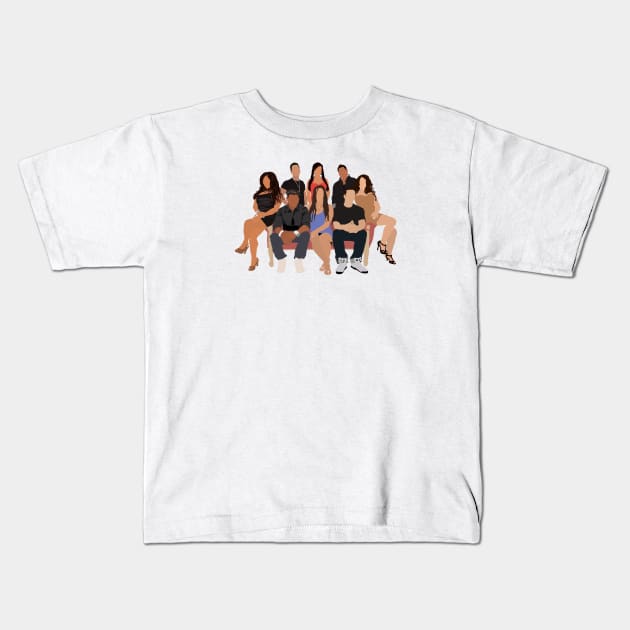 Jersey Shore Guido Gang Kids T-Shirt by ShayliKipnis